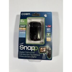 Coby Snapp CAM4000 Digital Camcorder Black 3MP 2.4" LCD New Sealed YouTube Ready